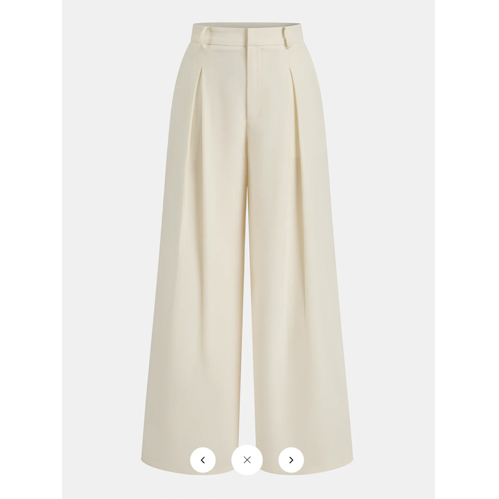 - NWT Commense Sleeveless Belted Top & Pleated Pants Set Sz M - Picture 4 of 10